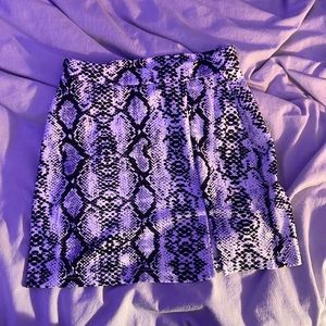 shein snakeskin miniskirt